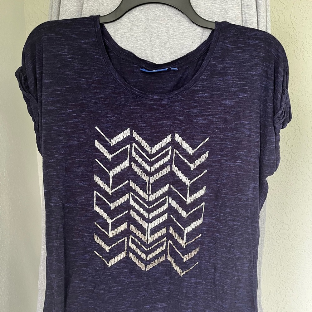 Apt 9 Navy Blue Womens Top XL